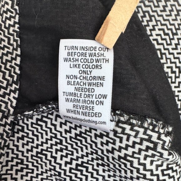 BEBOP | Tweed Pants | Black/White | Rayon Blend | Size 11 - Picture 15 of 16